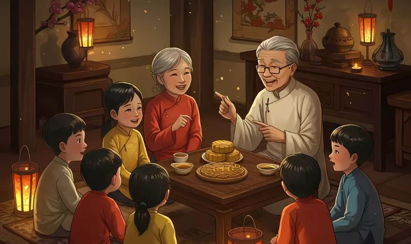 Hình nền PowerPoint Trung thu đoàn viên
