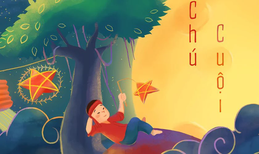 Hình nền PowerPoint Trung thu chú Cuội