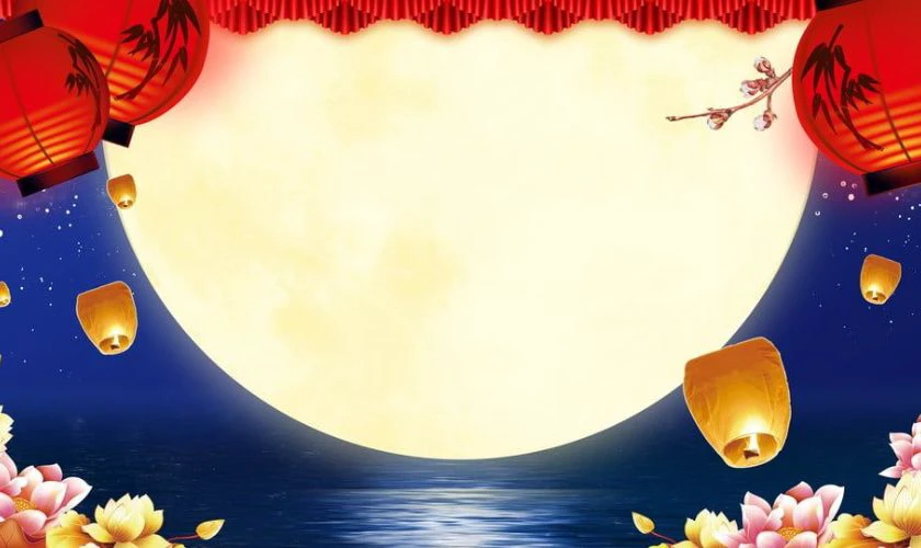 Wallpaper PowerPoint Trung thu chủ đề đèn lồng