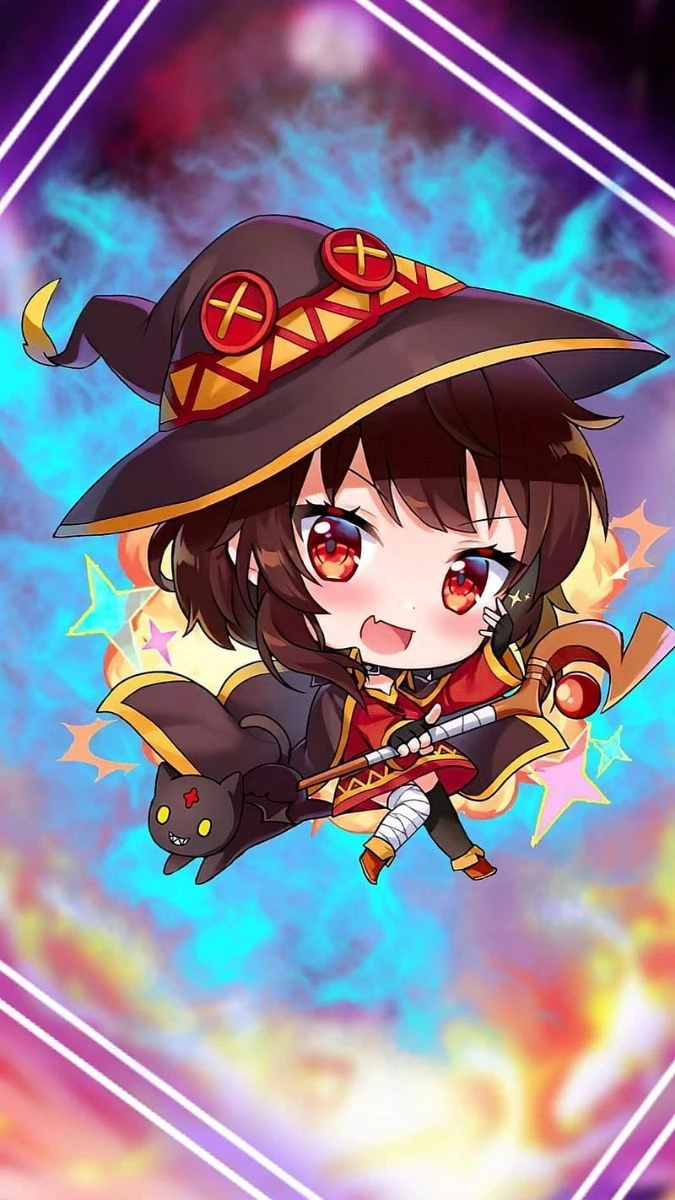 Hình nền 1/6 phù thủy chibi, cute