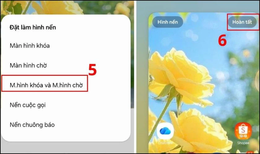 Áp dụng hình nền