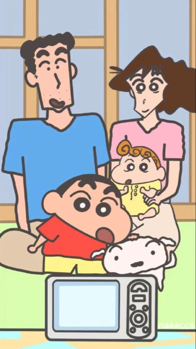 Hình nền Shin và gia đình ấm cúng