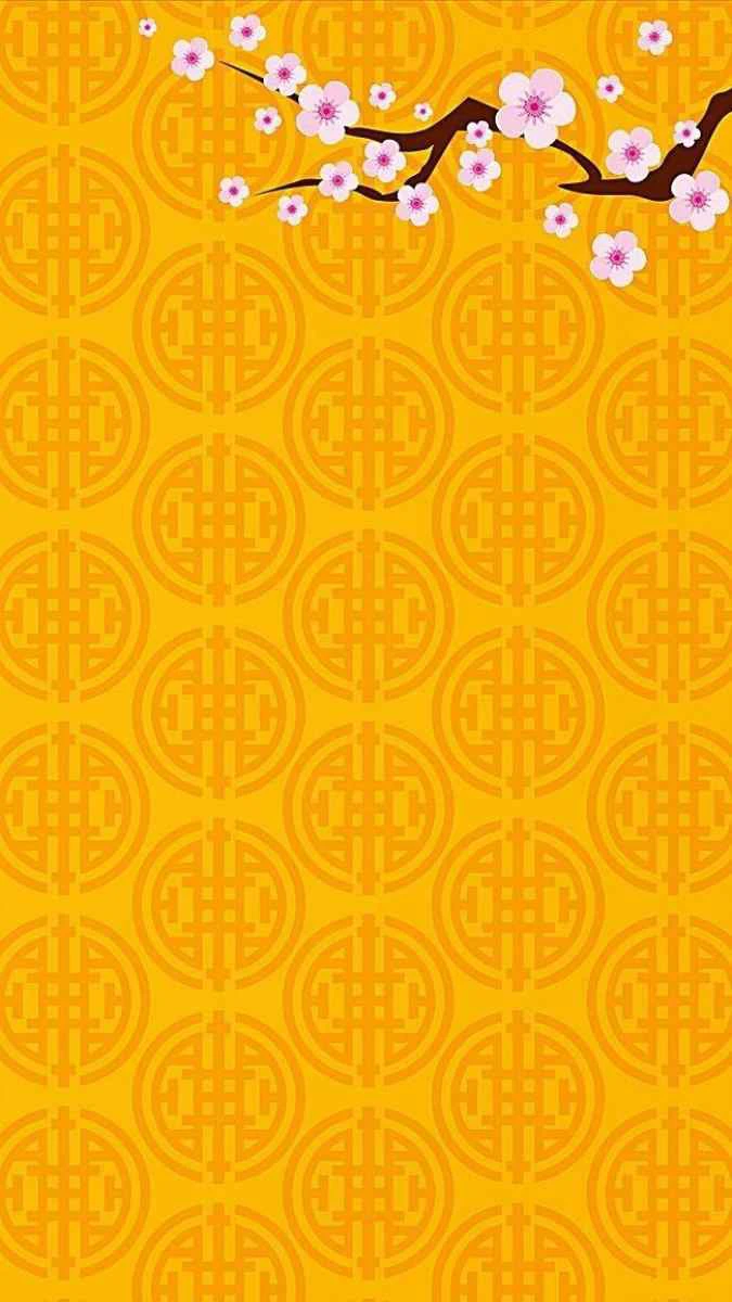 Hình nền điện thoại Tết 2026 tone vàng ấm áp