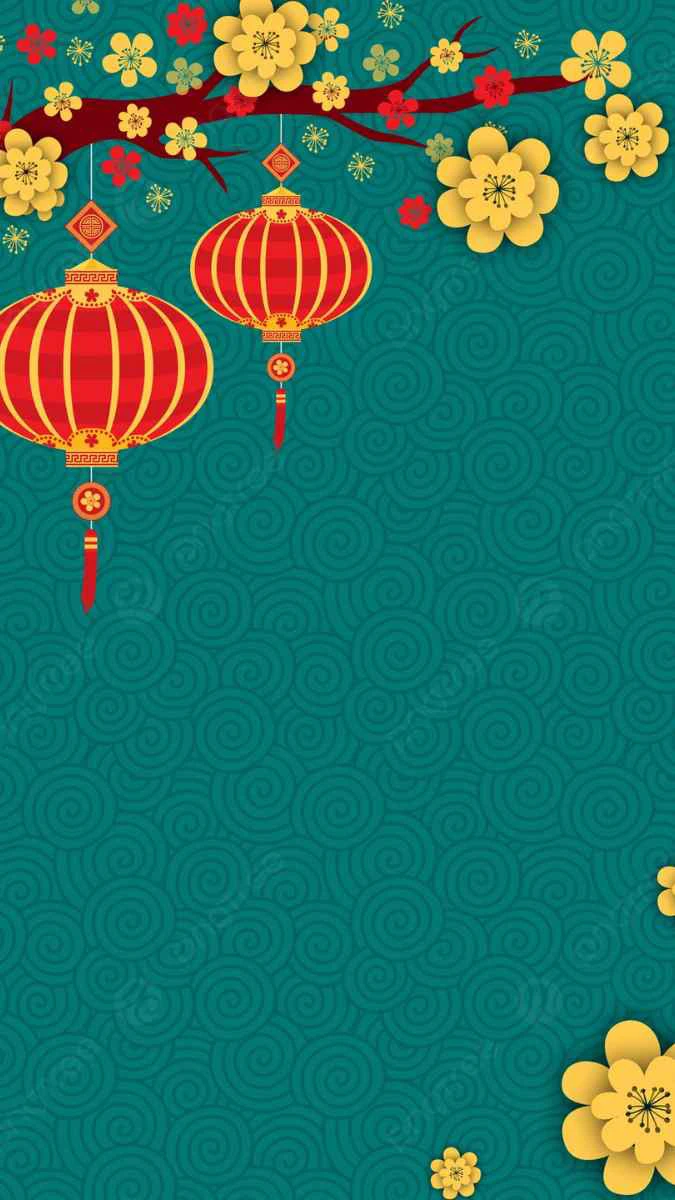 Hình nền Tết 2026 Bính Ngọ tone xanh