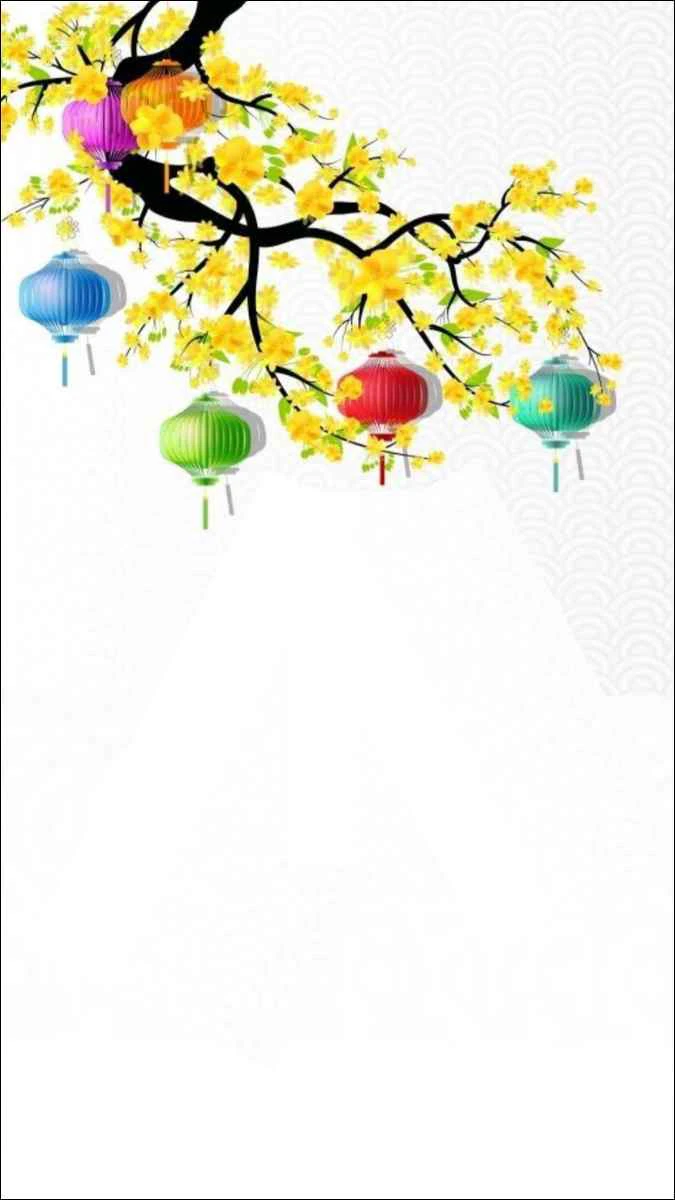 Hình nền điện thoại Tết 2026 tone trắng ý nghĩa