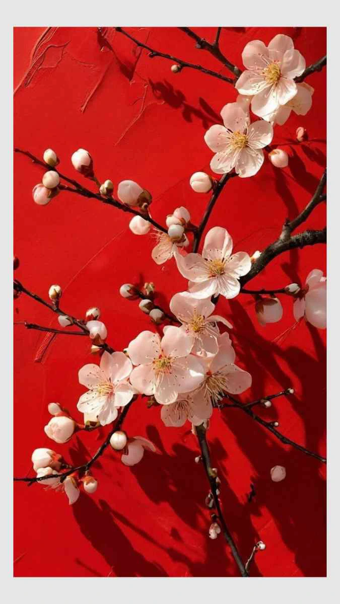 Hình nền Tết 2026 chủ đề hoa lá, cây cối