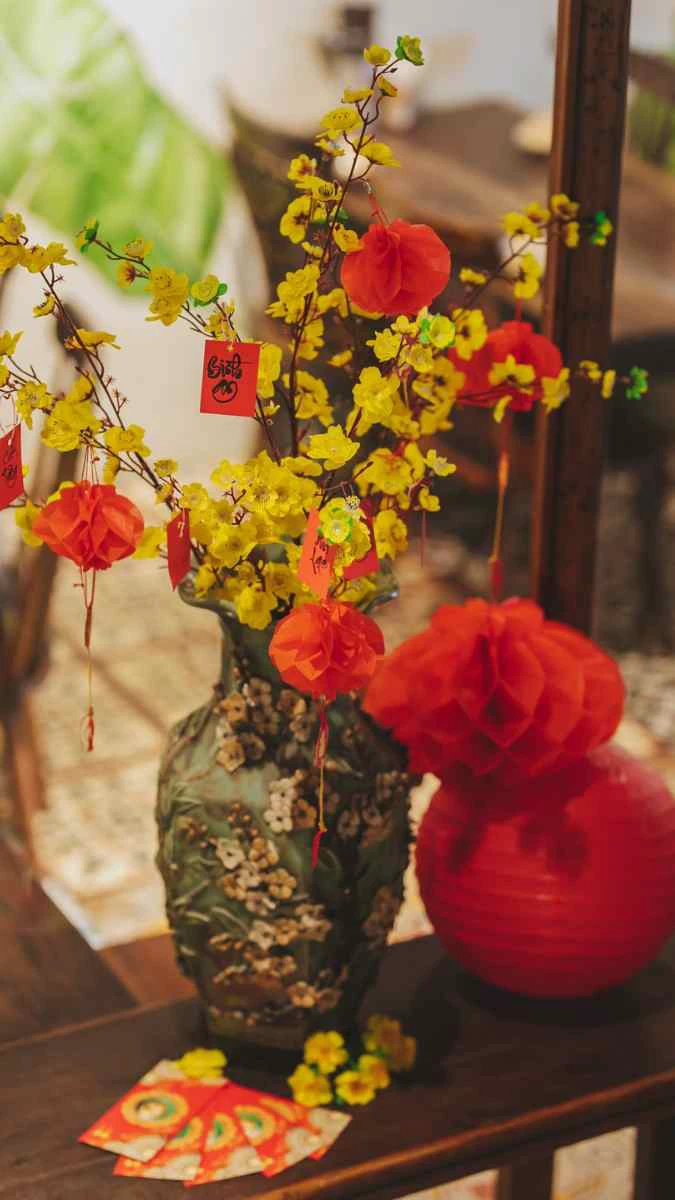 Hình nền Tết 2026 chủ đề hoa lá, cây cối ấn tượng