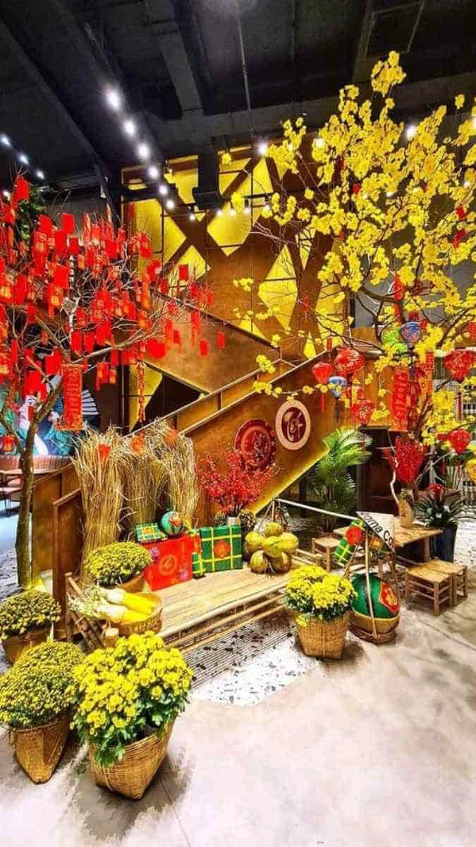 Hình nền điện thoại Tết 2026 chủ đề phong cảnh tươi mới