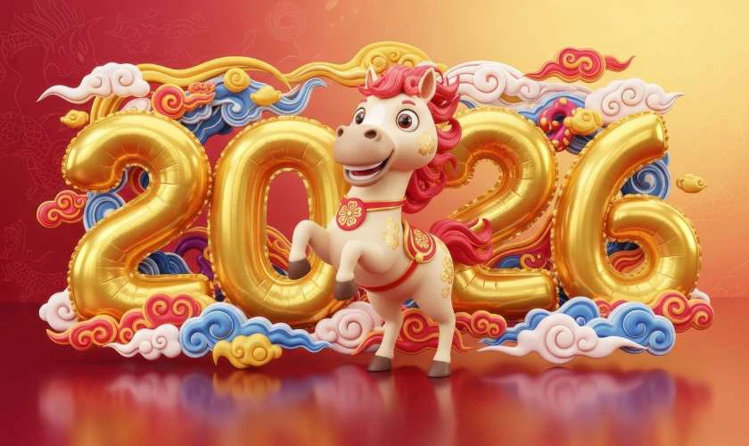 Ảnh 3D độc đáo xuân Bính Ngọ rực rỡ