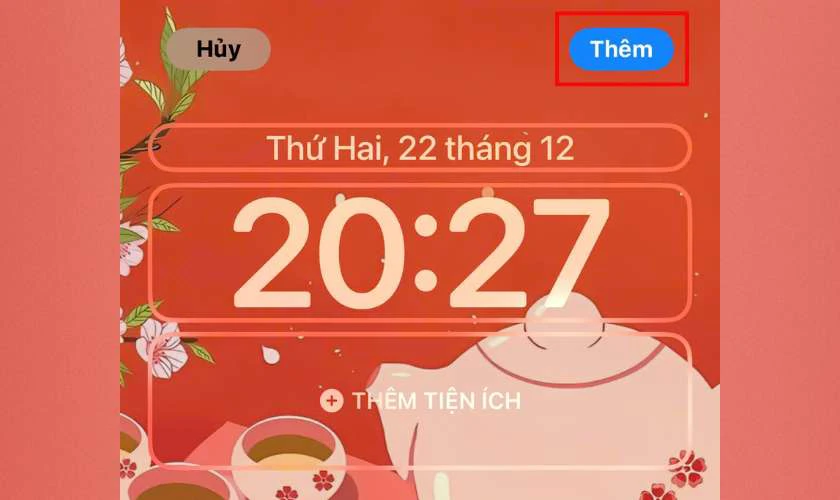 Điều chỉnh kích thước hình nếu cần, sau đó nhấn Thêm