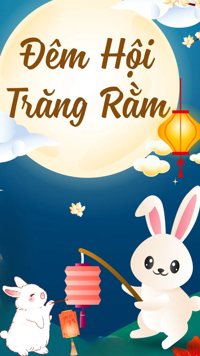 Hình nền Trung thu rước đèn ông sao