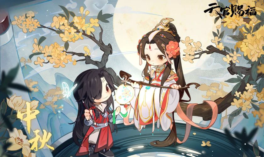 Ảnh nền Trung thu chibi
