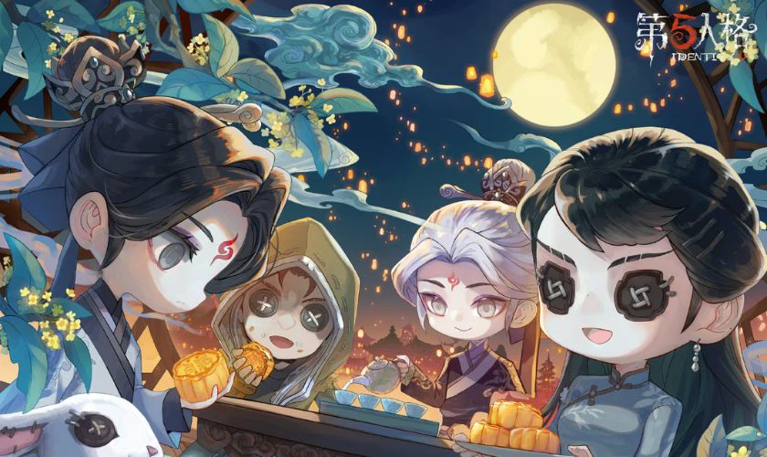 Wallpaper Trung thu chibi