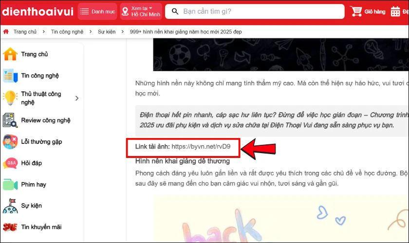 Chọn hình nền yêu thích