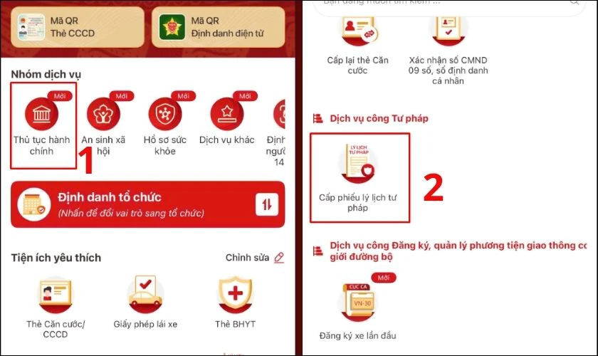 Cách làm hồ sơ cấp lý lịch tư pháp trên VNeID đơn giản