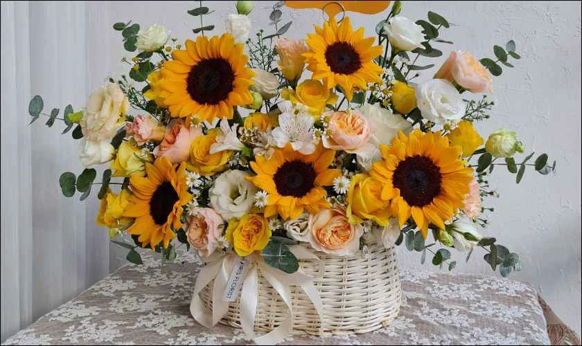 Hoa hướng dương lãng mạn Ngày Quốc tế Đàn ông