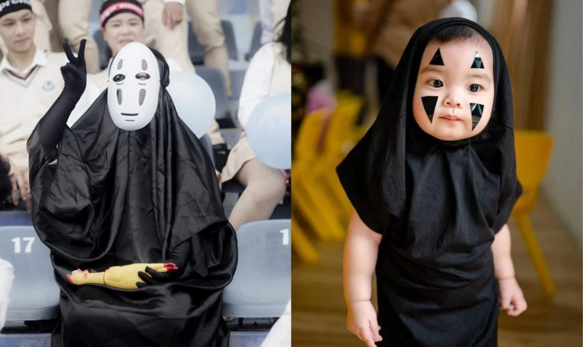 Hóa trang Halloween cho bé thành vô diện
