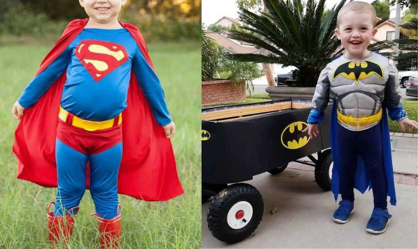 Hóa trang Halloween cho bé thành siêu anh hùng