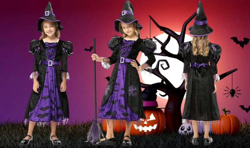 Hóa trang Halloween phù thủy