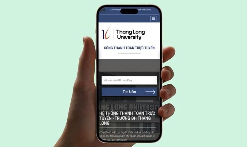 Cách đóng học phí Đại học Thăng Long năm 2025