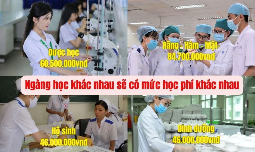 Các yếu tố ảnh hưởng đến học phí đại học Y Dược TP.HCM - Ngành học