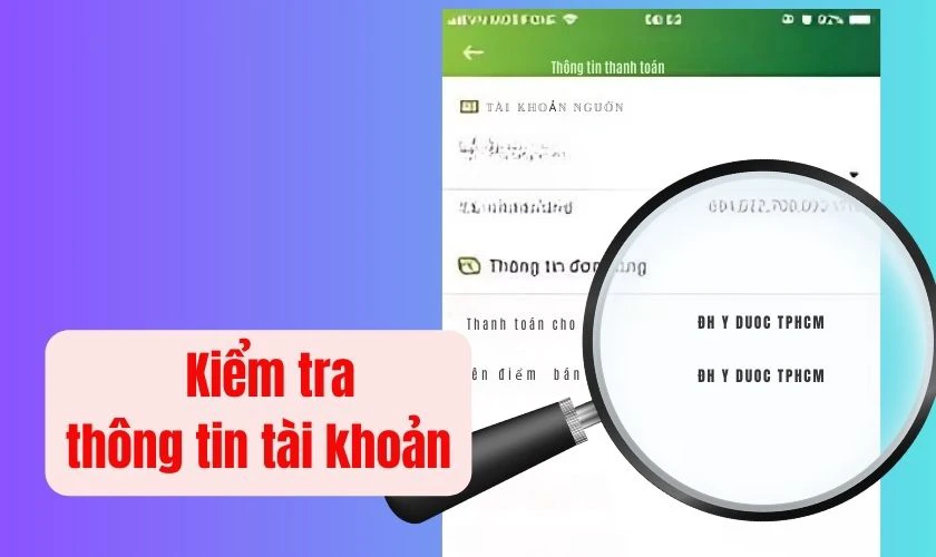 Kiểm tra kỹ thông tin trước khi đóng tiền