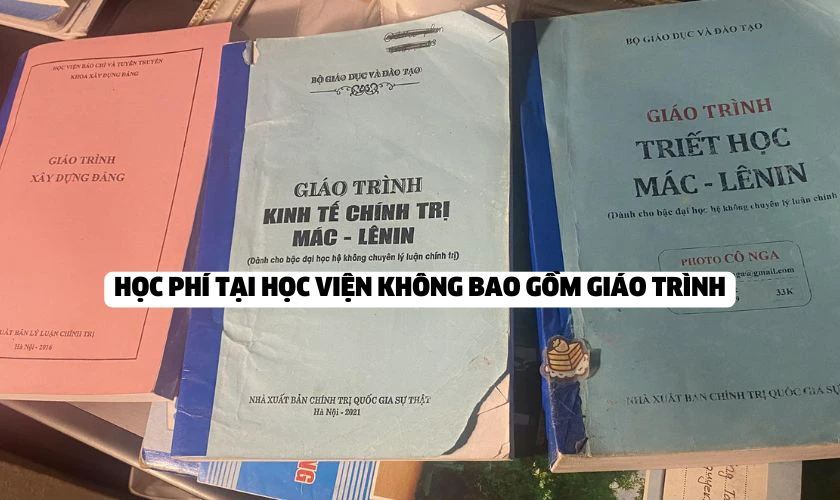 Học phí Học viện Báo chí và Tuyên truyền không bao gồm tiền giáo trình