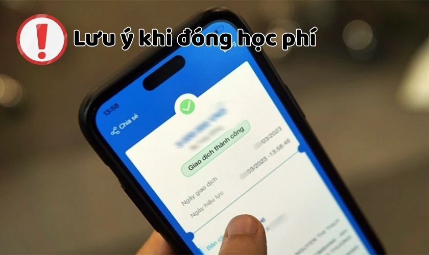 Lưu ý khi đóng học phí Học viện Ngân hàng 2025