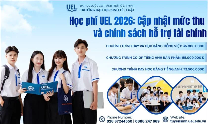 So sánh học phí UEL