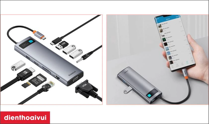 7 cổng kết nối đa năng với tốc độ cao
