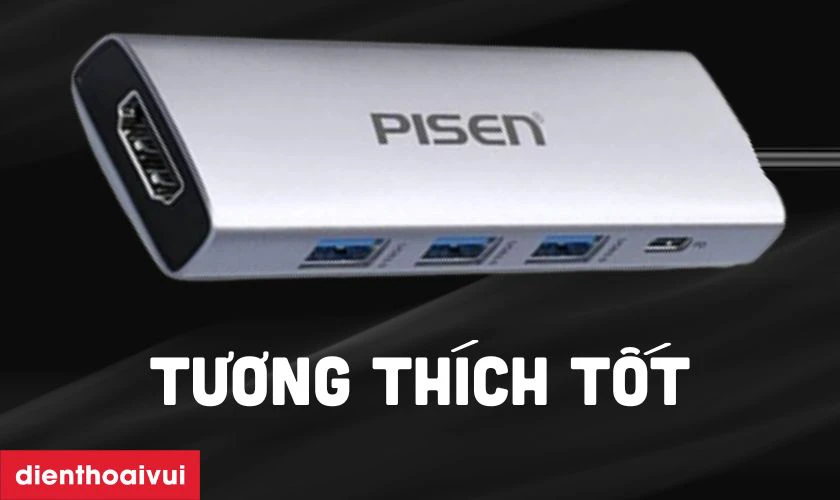 Tương thích với laptop, MacBook, iPad và nhiều thiết bị hỗ trợ USB-C