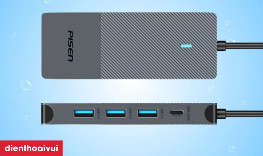 Điểm nổi bật của Hub chuyển đổi Pisen Type-C NJ - TC04 5 IN 1