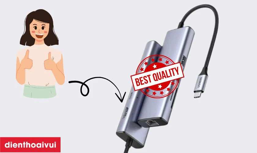 Lưu ý chọn và sử dụng Hub chuyển đổi Ugreen USB-C 5 in 1 CM478 15495 an toàn