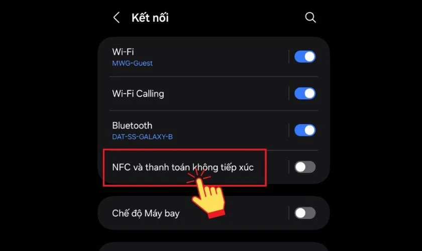 Hướng dẫn bật/tắt NFC trên Samsung chi tiết nhanh