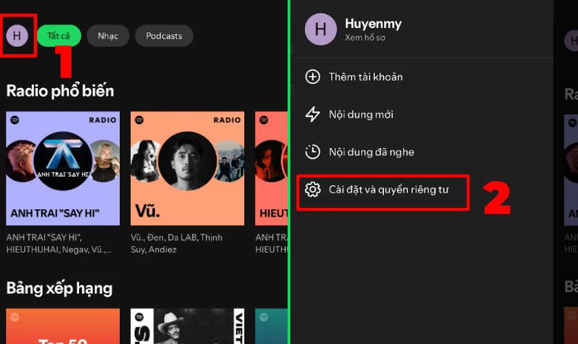 Cách hủy đăng ký Spotify Premium trên điện thoại