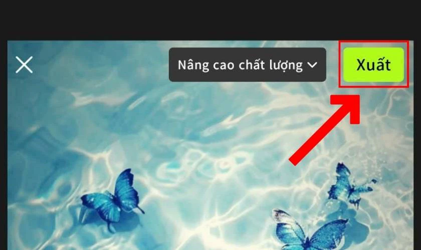 Sau khi hoàn tất, nhấn Xuất