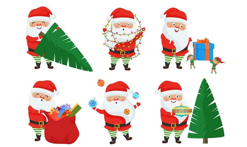 Ảnh icon ông già Giáng sinh dùng trong thiết kế