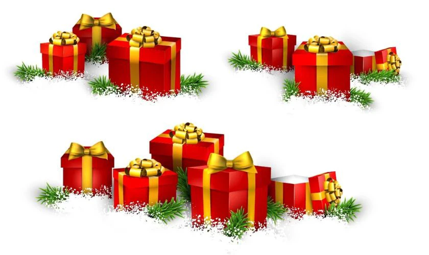 Ảnh icon hộp quà Giáng sinh dùng trong thiết kế