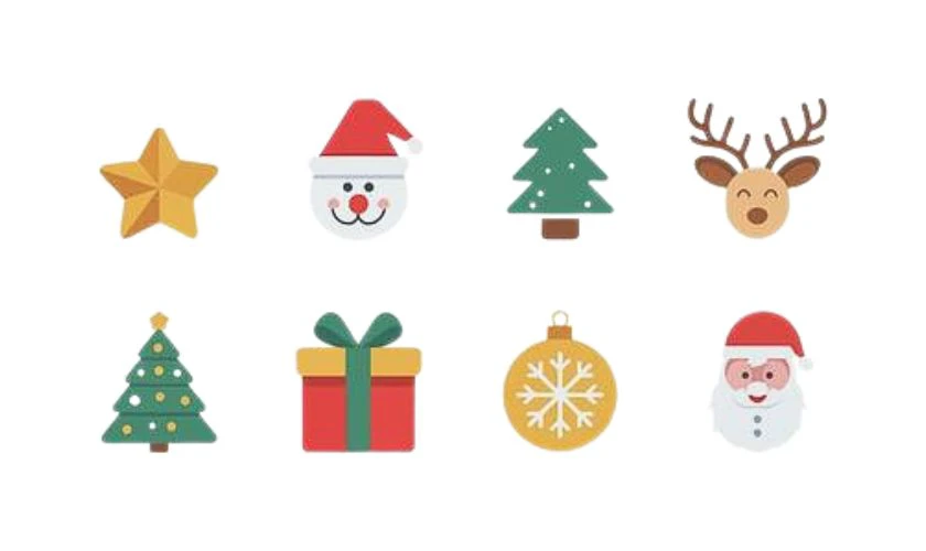 Ảnh icon Noel dùng trong thiết kế