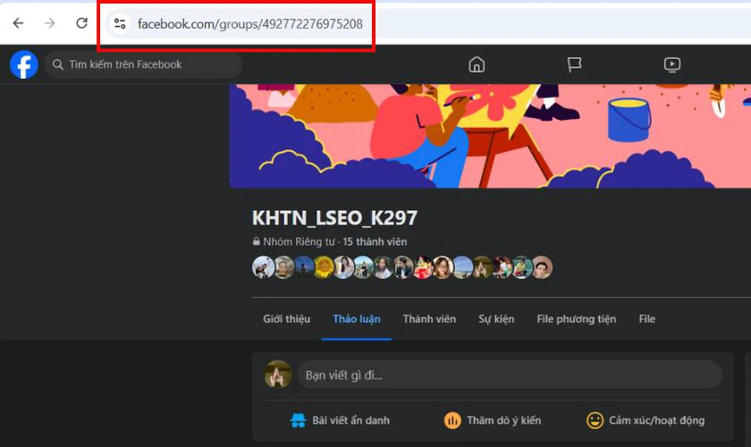 Cách lấy ID Facebook của nhóm