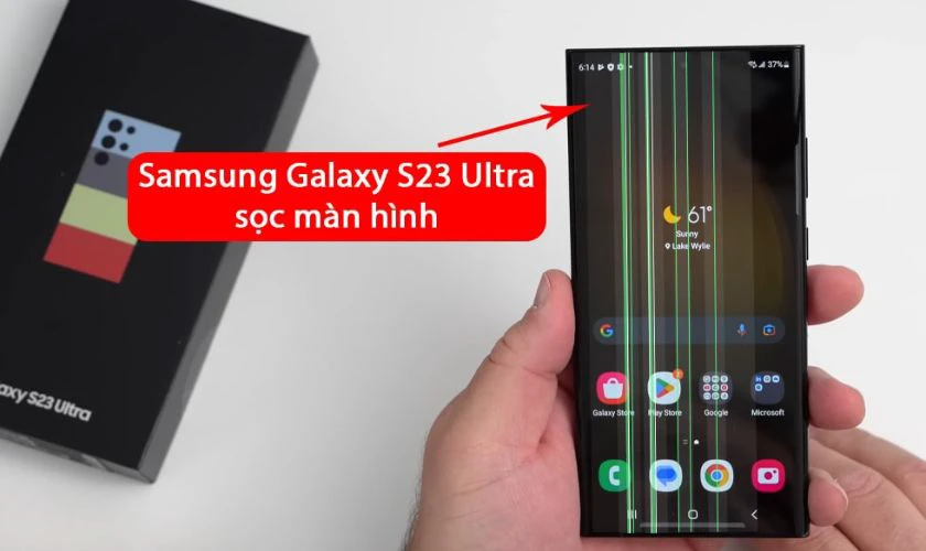 Samsung S23 Ultra bị sọc màn hình