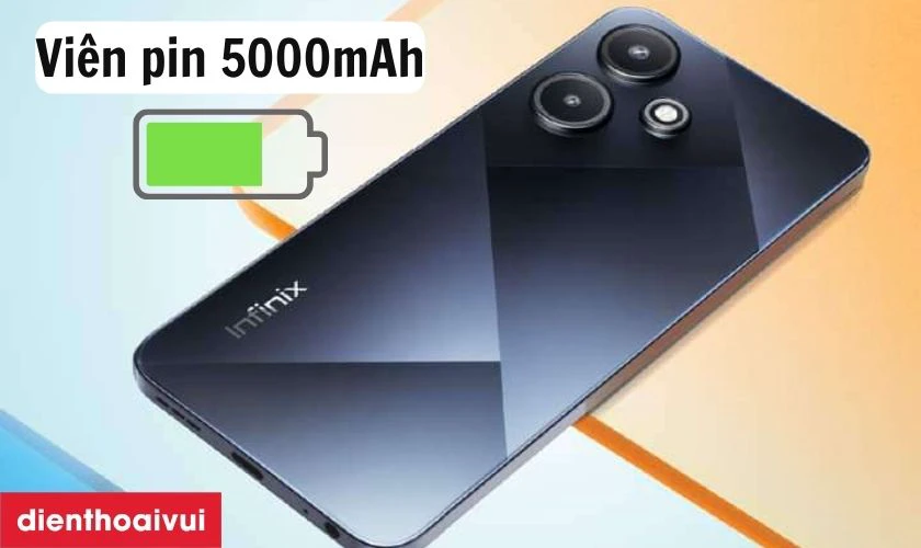 Pin trâu lên đến 5000mAh, thoải mái sử dụng cả ngày dài