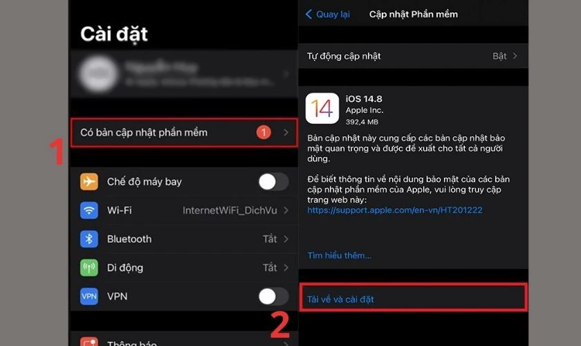 Hướng dẫn cách cài đặt iOS 14.8 cho iFan