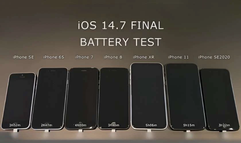 iOS 14.7 có hao pin không trên iPhone SE 2020