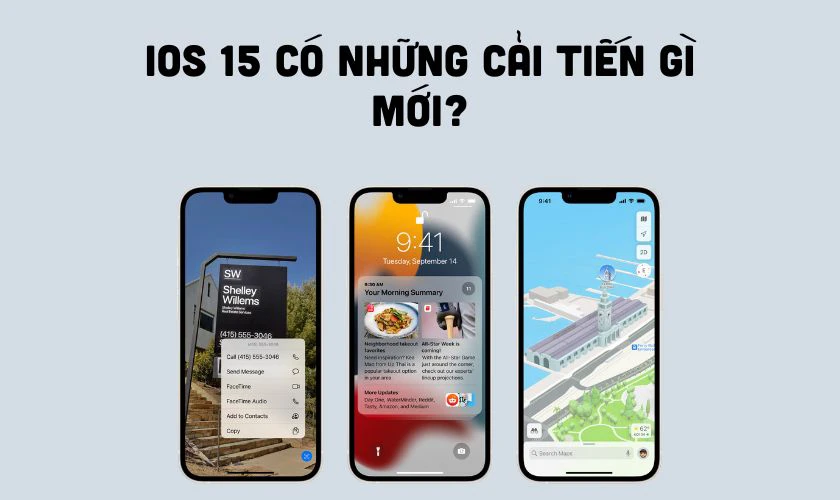 iOS 15 cập nhật th&ecirc;m c&aacute;c t&iacute;nh năng tập trung&nbsp;cho người d&ugrave;ng