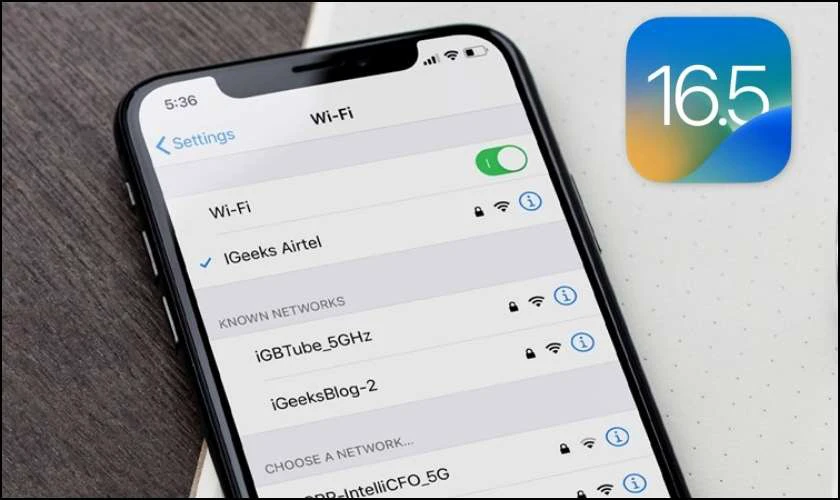 Khả năng kết nối của iOS 16.5