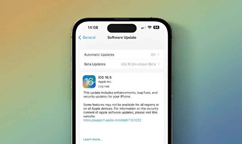 Có nên cập nhật bản iOS 16.5