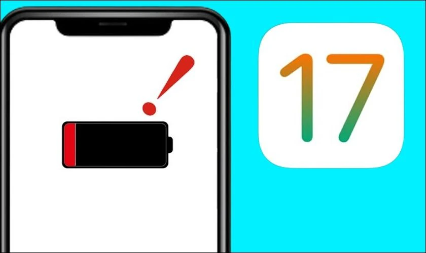 iOS 17 bị lỗi pin