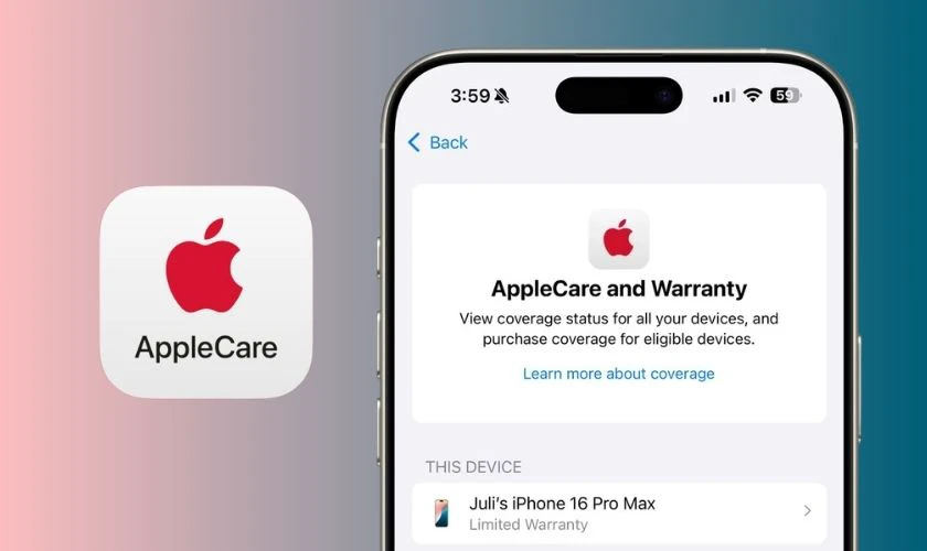Cải tiến giao diện AppleCare & Bảo hành
