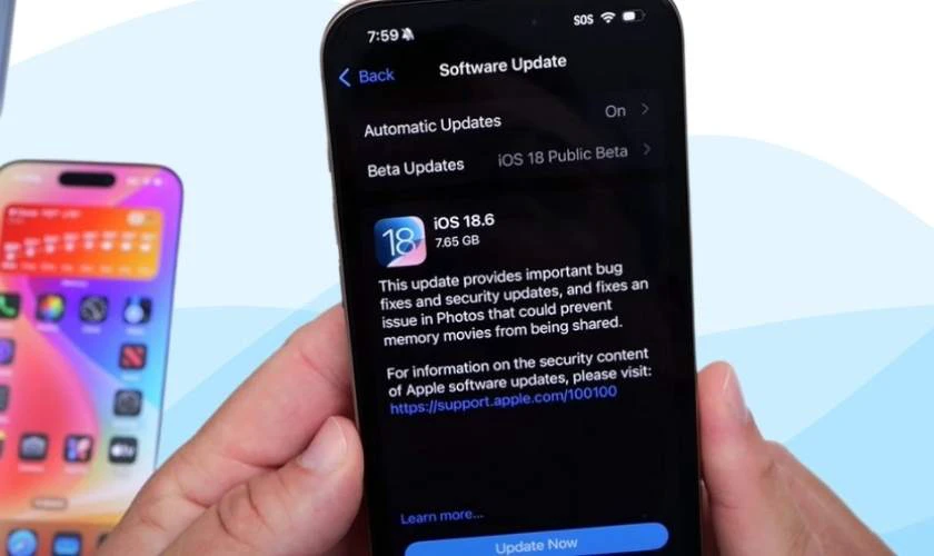 Lưu ý khi gặp tình trạng iOS 18.6 hao pin